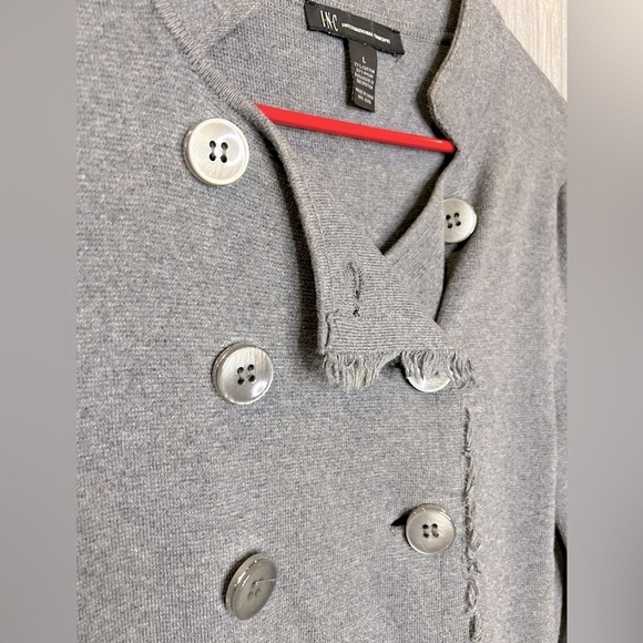 INC International Concepts Double Breasted Sweater Jacket - Picture 2 of 5